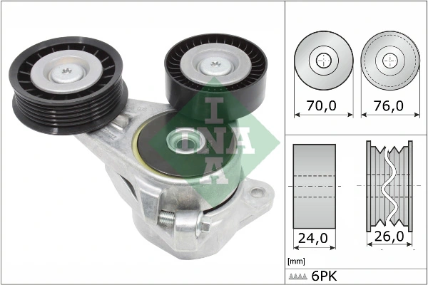 Belt Tensioner, V-ribbed belt